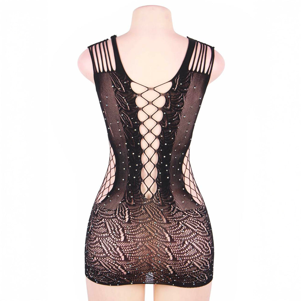 Sexy Lady Rhinestone Dress by OhYeah