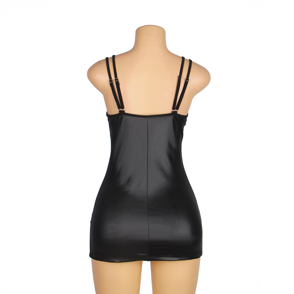 Kleid Wetlook Zip OhYeah