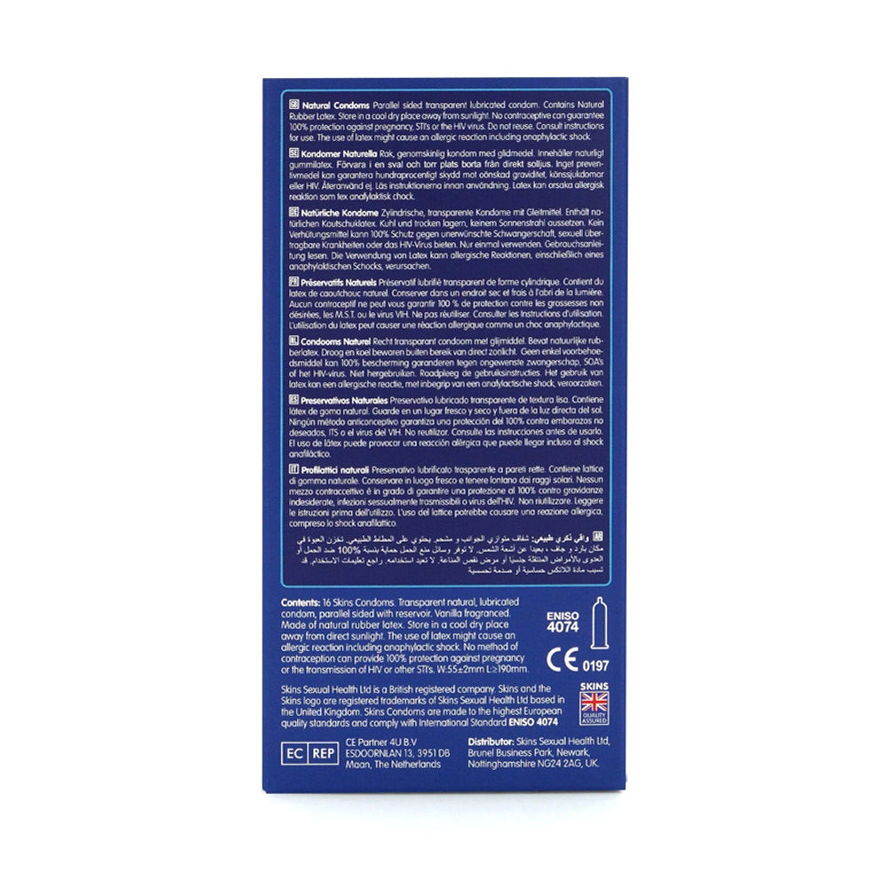 16 Skins Condoms - Natural