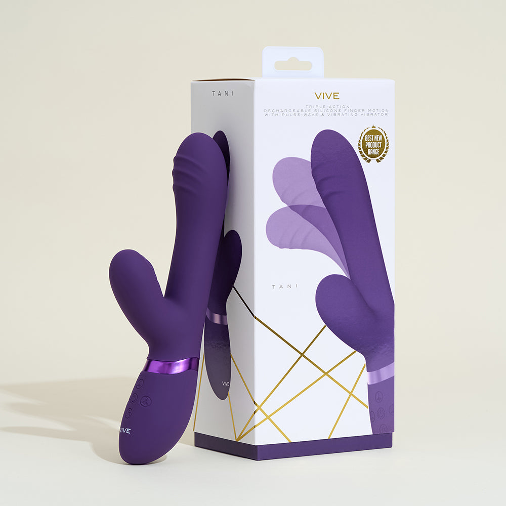 Tani Vive Triple stimulation fingering rabbit - Purple