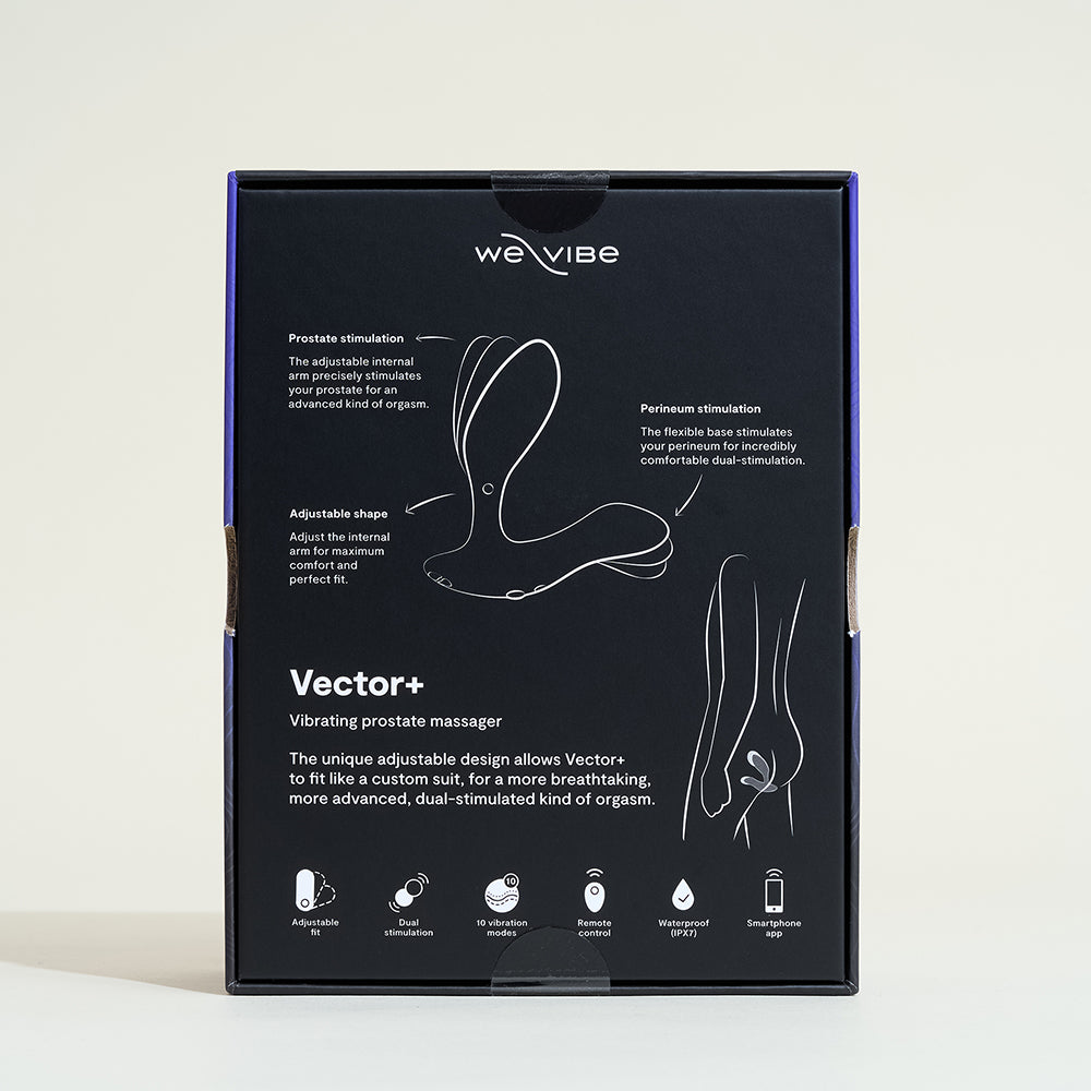 Connected prostatic stimulator Vector+ - Black