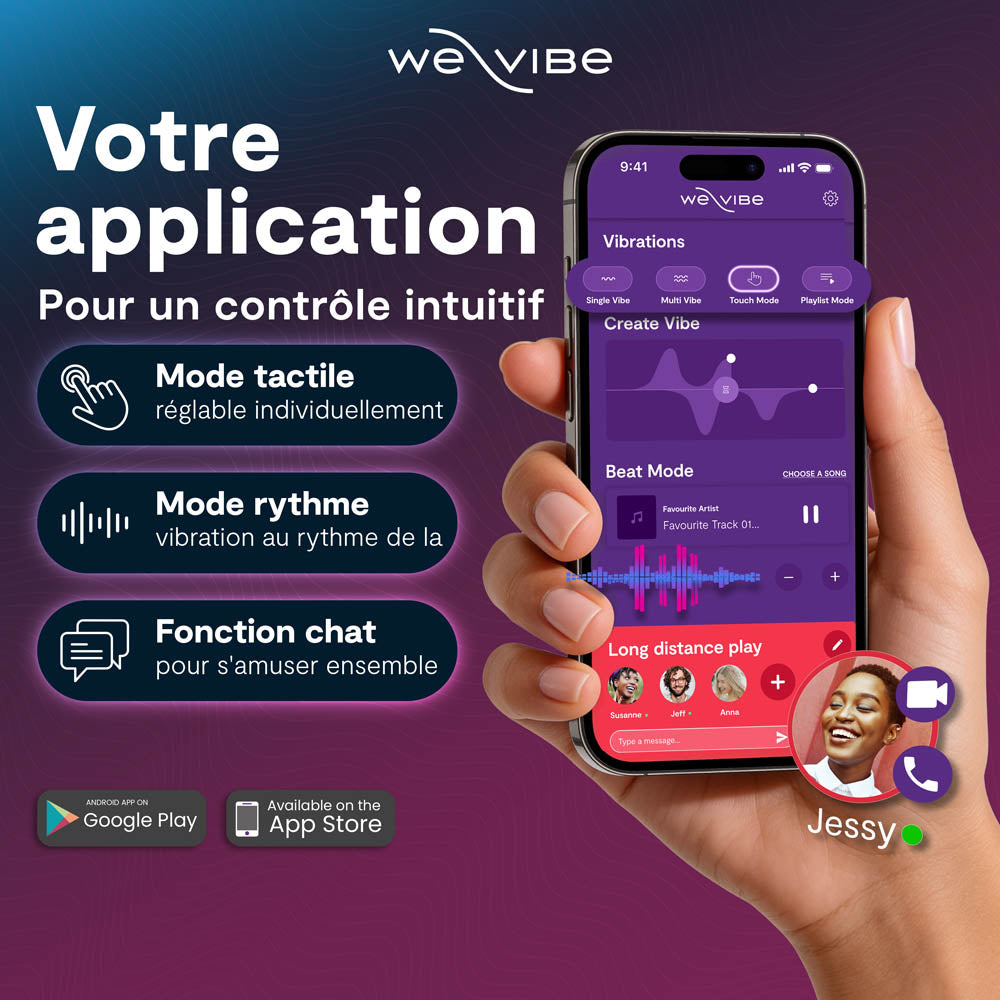 We-Vibe Shared Touch couples vibro - Purple