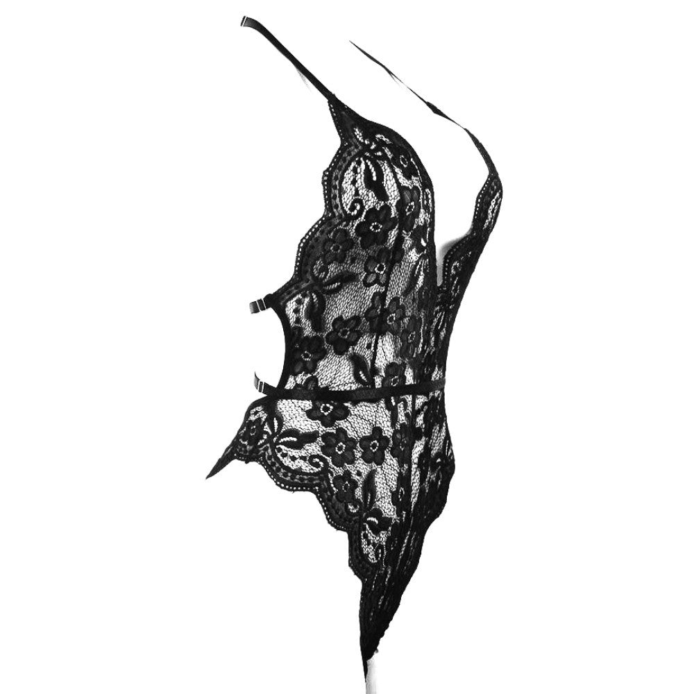 Lace & strap Canasta body - S/M