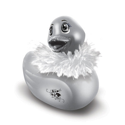Canard vibrant Star bec pailleté - Argent