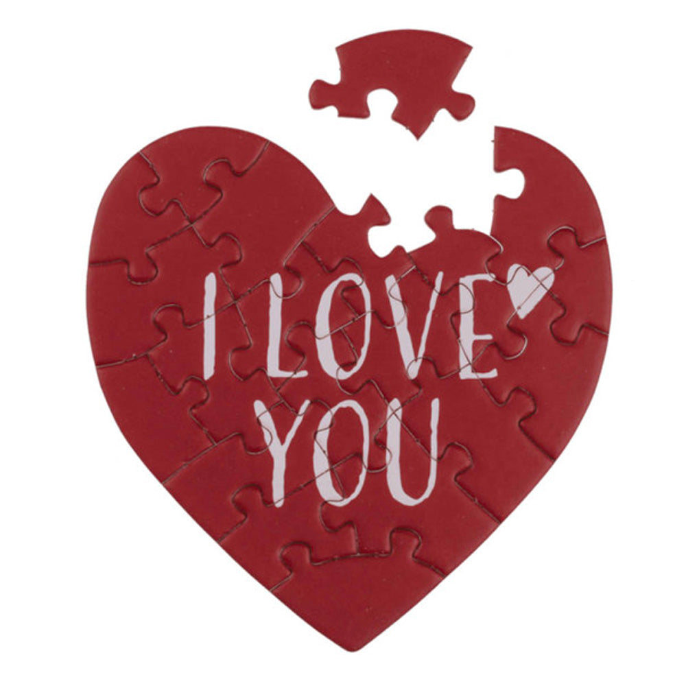 Carte Puzzle Coeur St Valentin