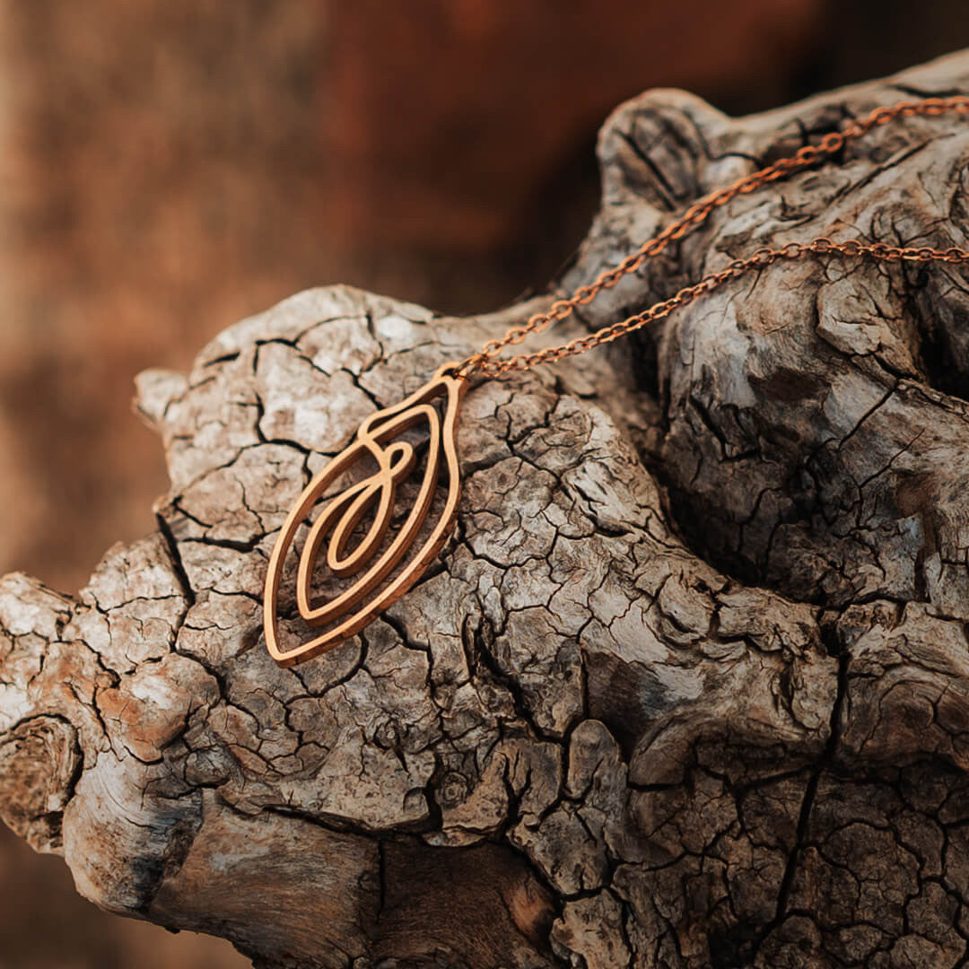 Vulva collar pink gold vulvii - Vulvii rose gold vulva necklace
