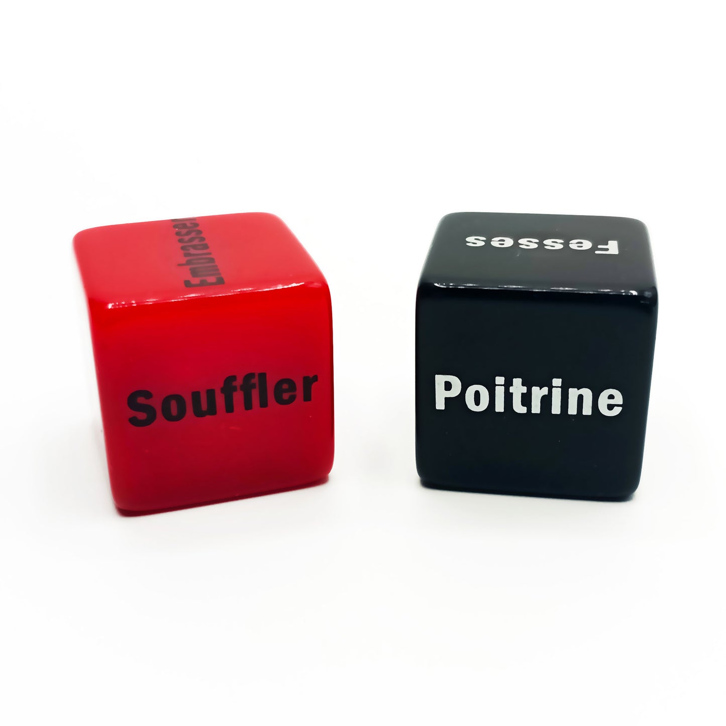 Red diced & black gift - Naughty dice red & black gift