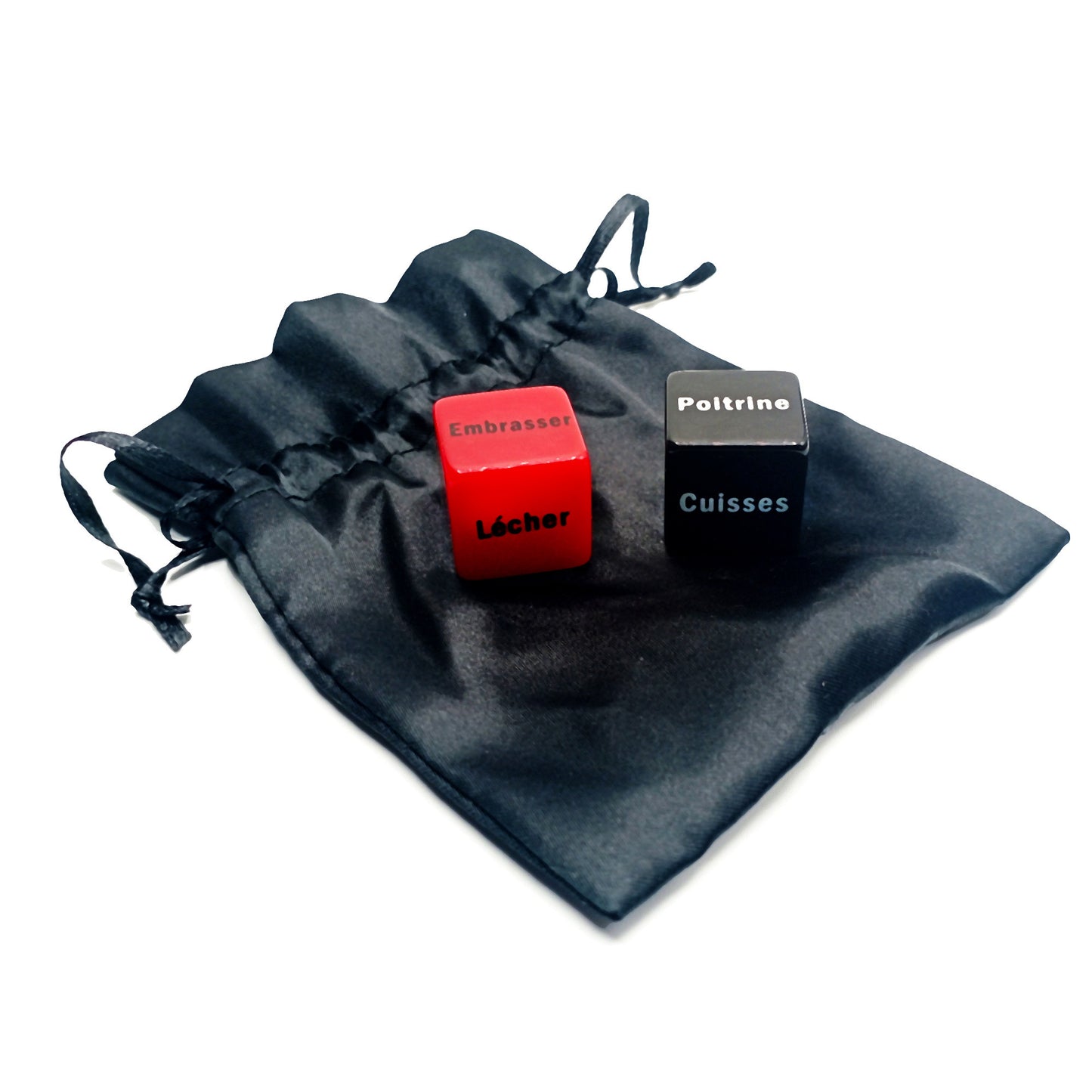 Red diced & black gift - Naughty dice red & black gift