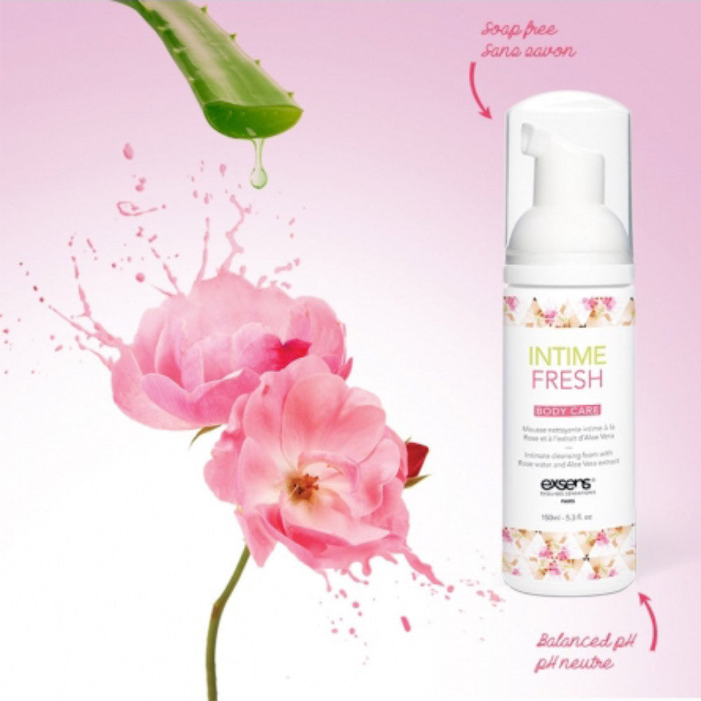 Pink organic cleansing foam & aloe vera - Organic pink & Aloe vera cleansing foam