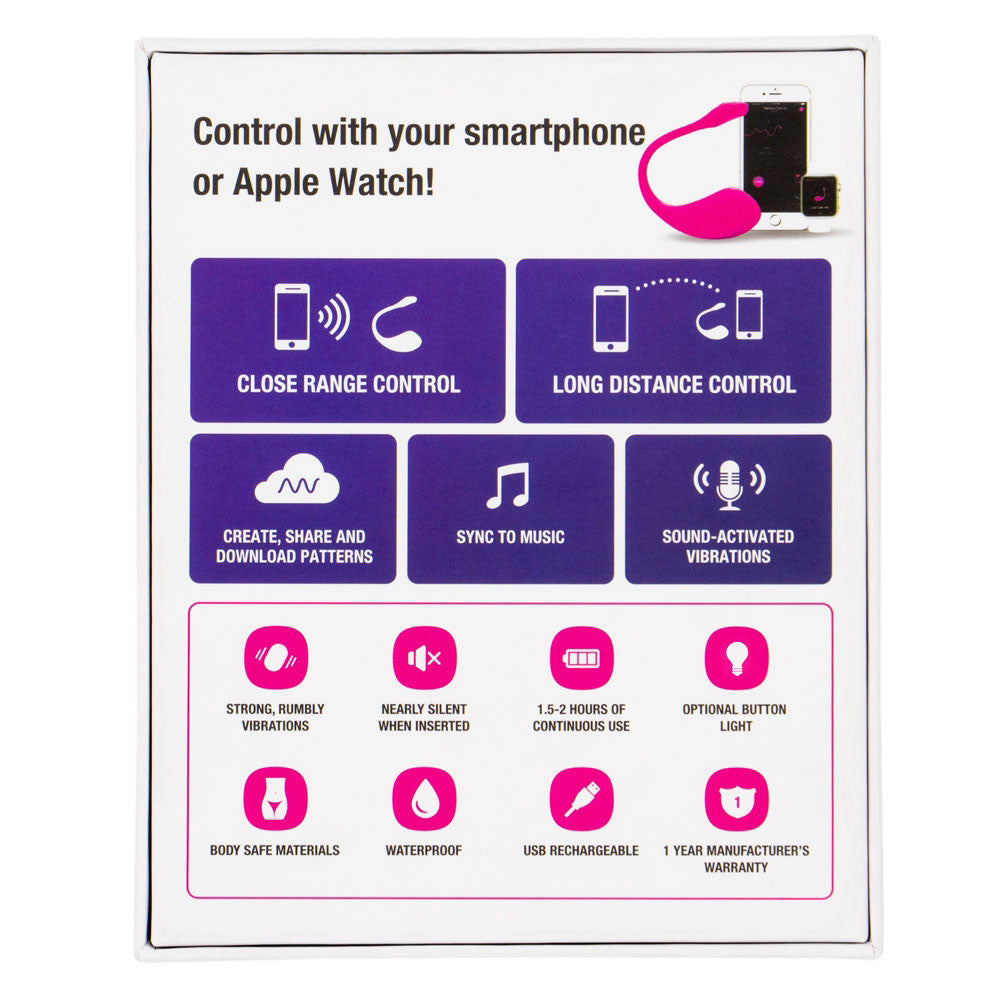 Lush 2 Connected Vibrating Egg - Egg Vibrating connected Lush 2