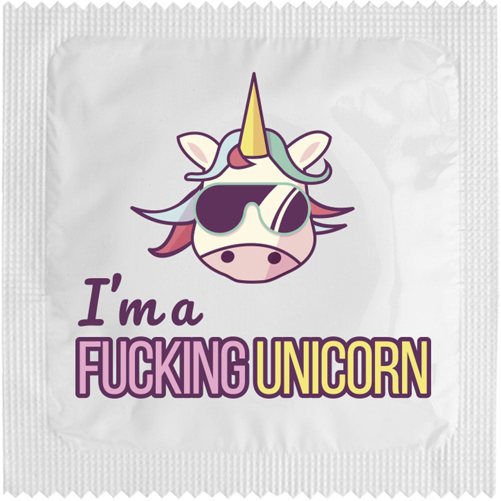 Humoristische Kondome einzeln - Unicorn
