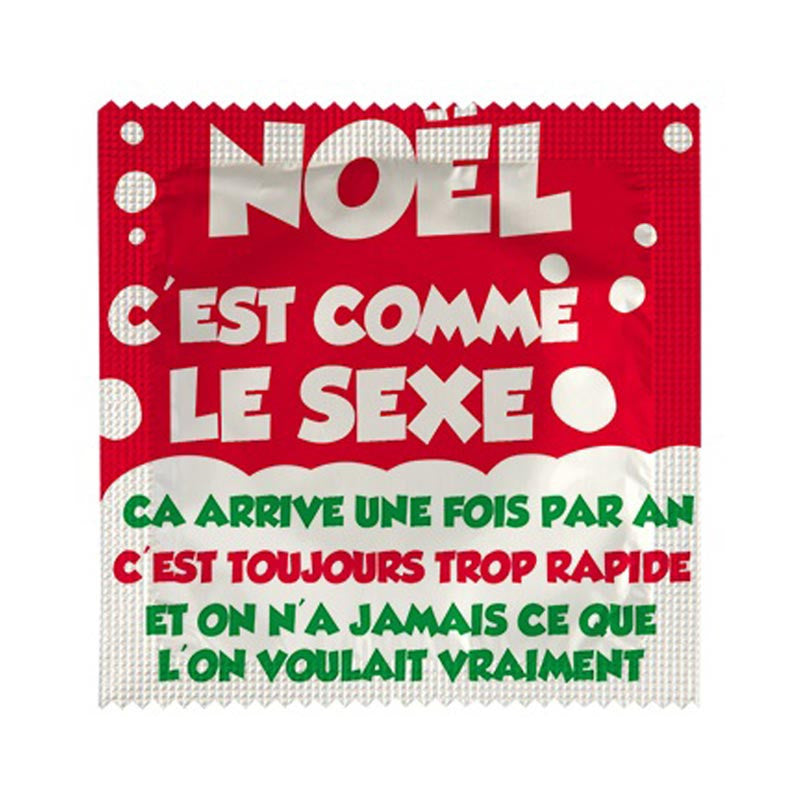 Humoristische Kondome einzeln - Weihnachten ist wie Sex
