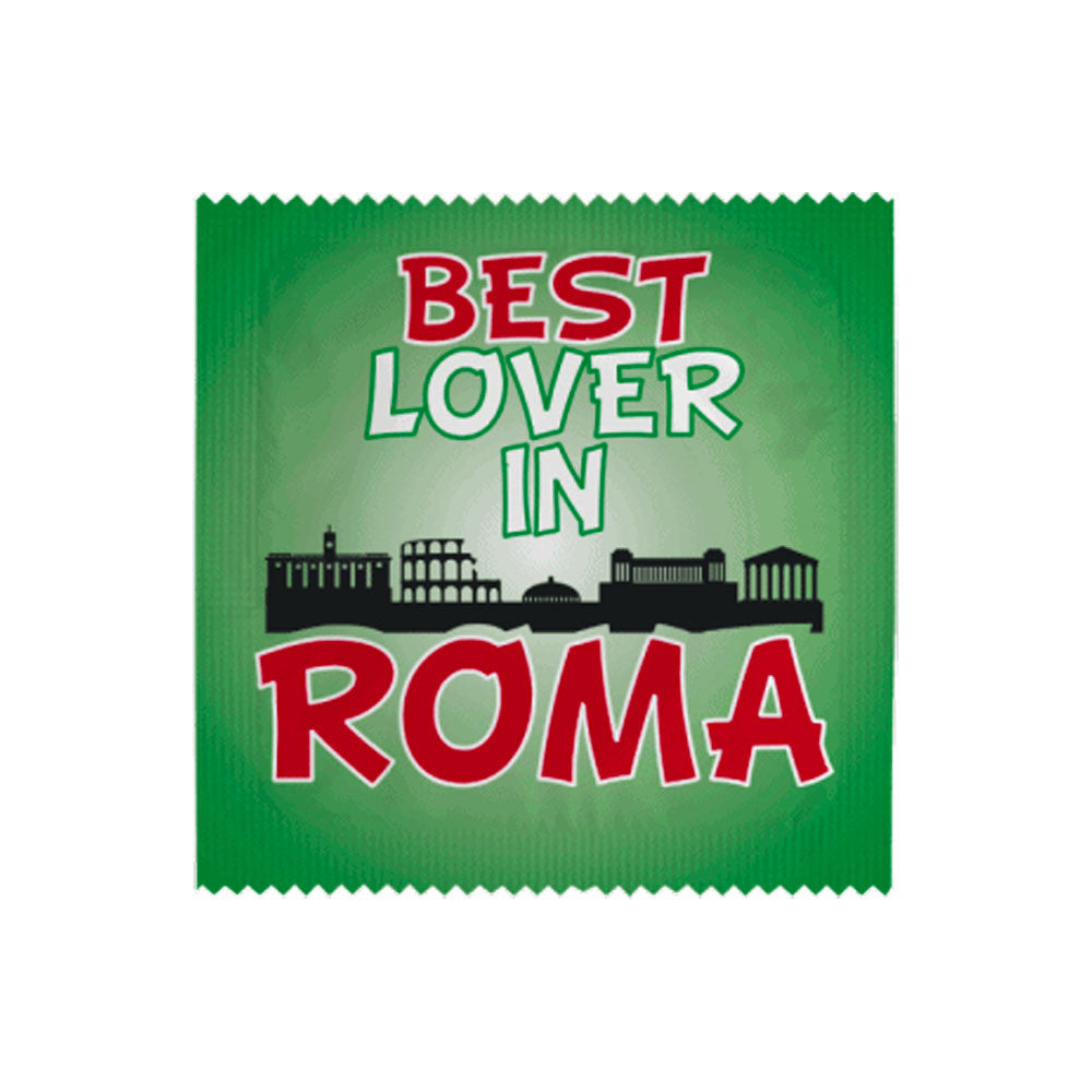 Humoristische Kondome nach Wahl - Best lover are in Roma