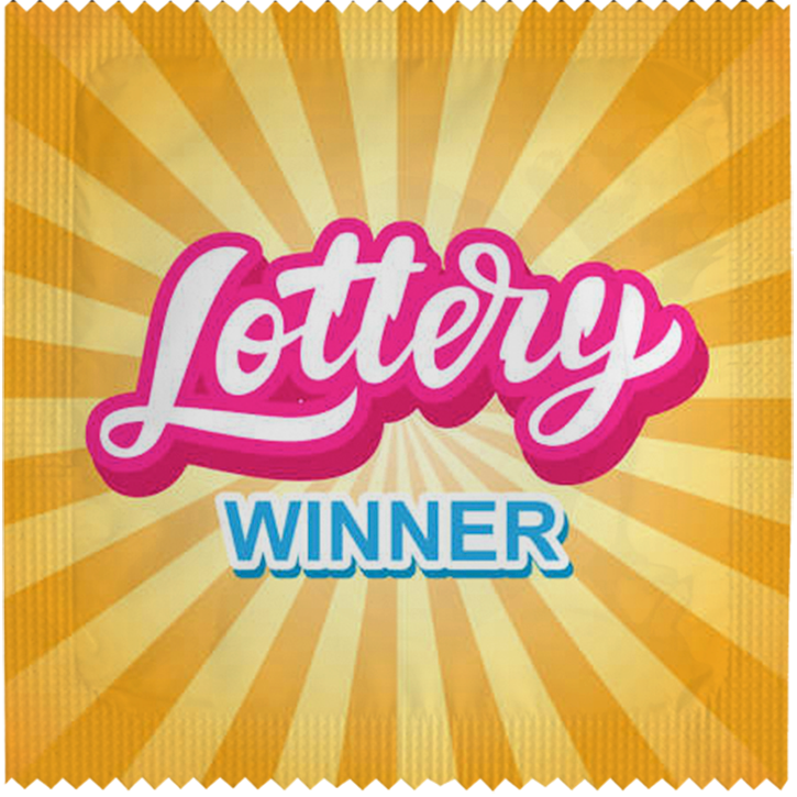 Humoristische Kondome nach Wahl - Lottery Winner