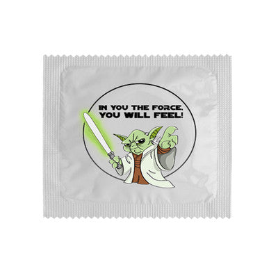 Humoristische Kondome nach Wahl - In you the force, you will feel !