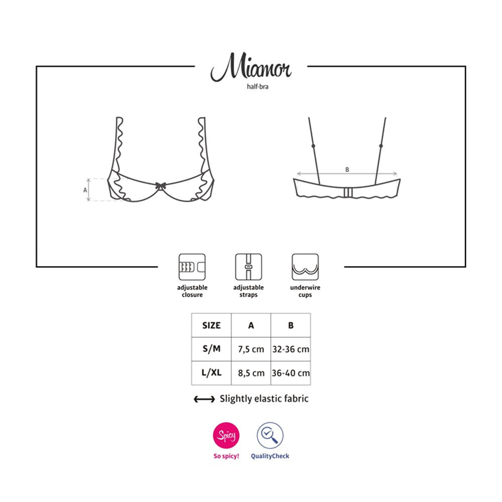 Soutien-gorge ouvert Miamor Obsessive - S/M