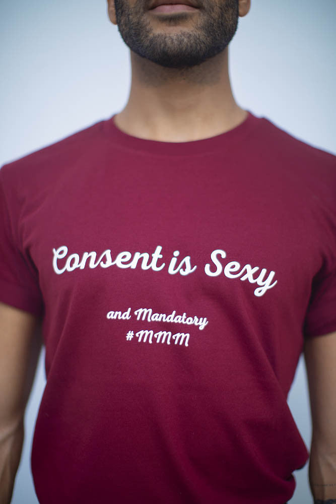 T-Shirt Bordeaux Consent is Sexy - XXS