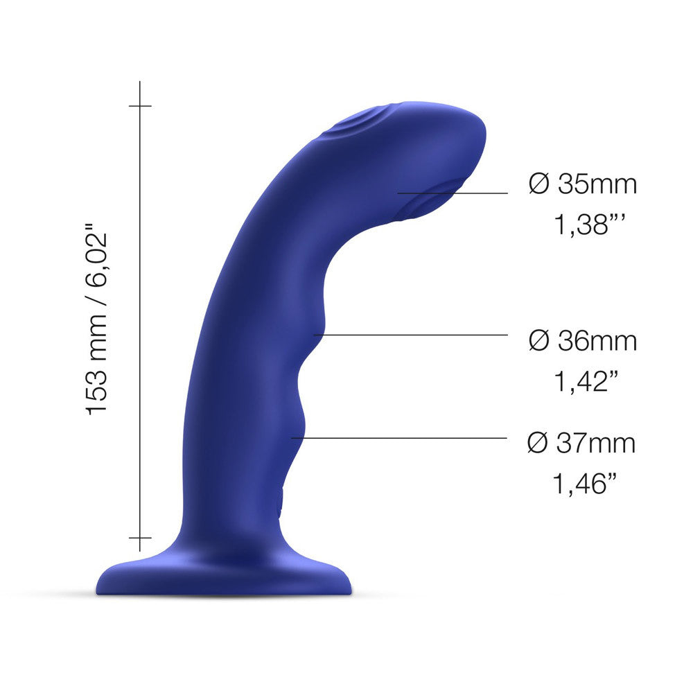 Tapping Dildo Wave Strap on Me - Blue