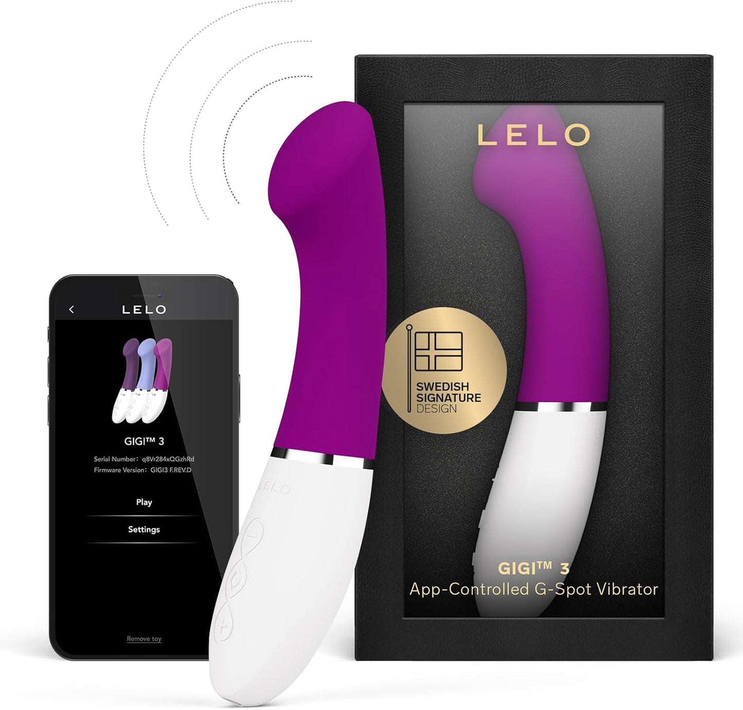 Vibro point G connected Gigi 3 of Lelo - Rose