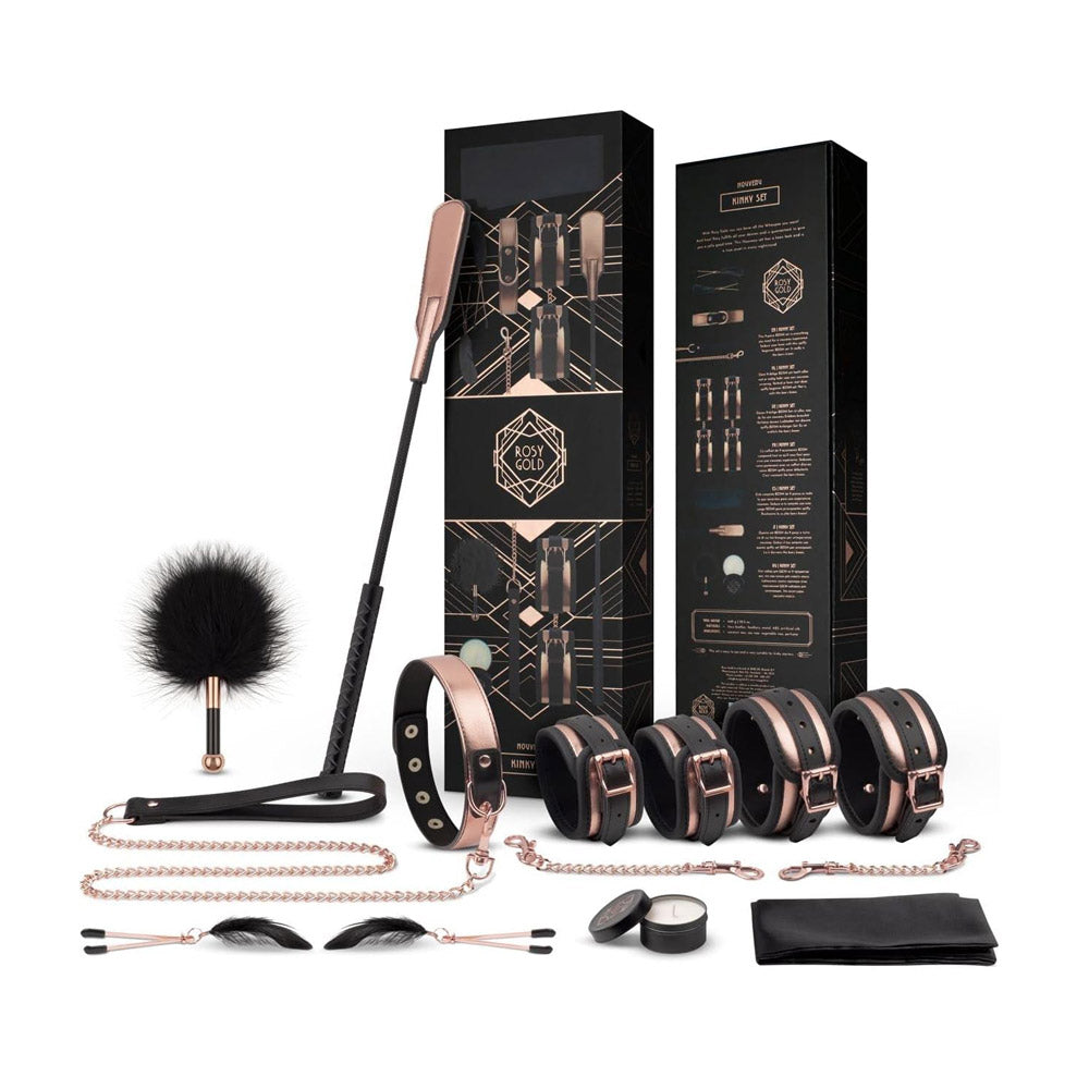 Rosy Gold – 9-piece BDSM Set 