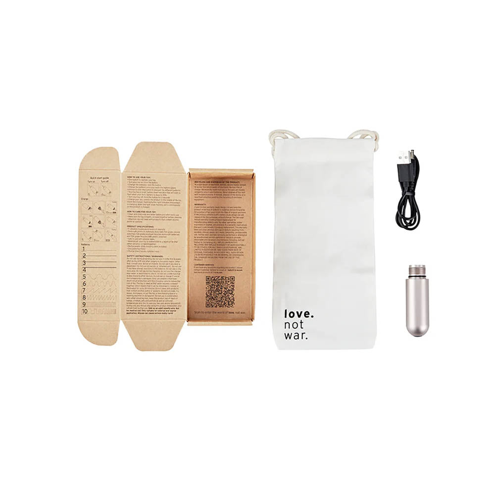 Vibro éco-responsable Love Not War - Vibro éco-responsable Love Not War