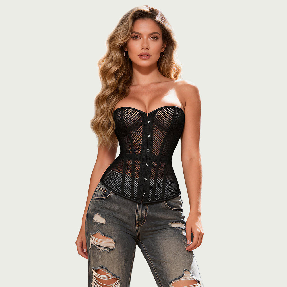 OhYeah black grid corset - OhYeah black grid corset