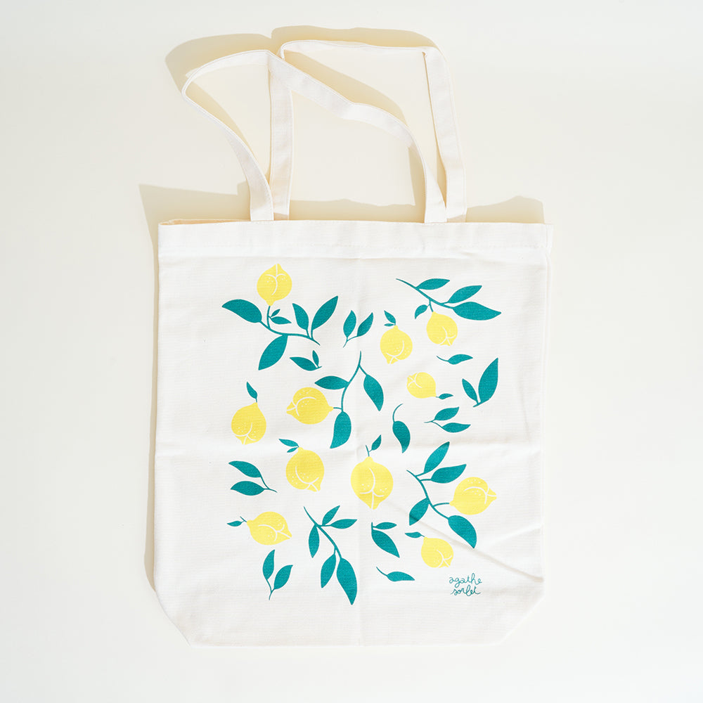 Fruity tote Bag Agathe Sorlet - Lemon