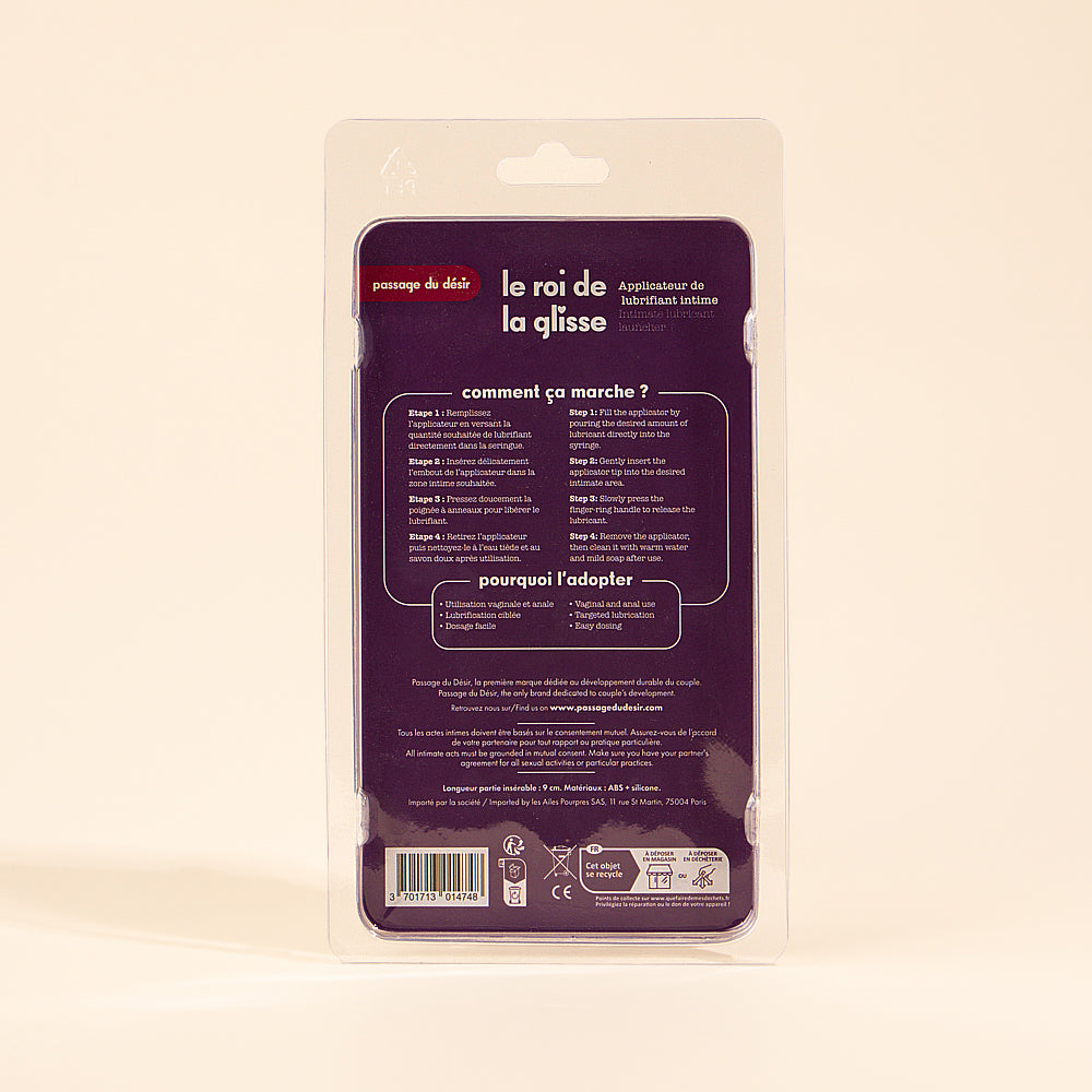 Le Roi de la Glisse intimate lube applicator