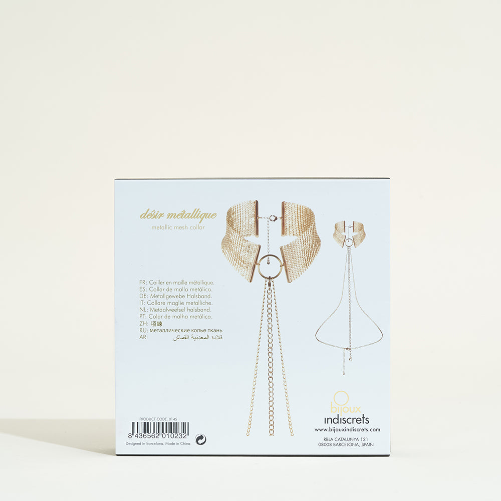 Metal desire necklace of Bijoux Indiscrets - Gold