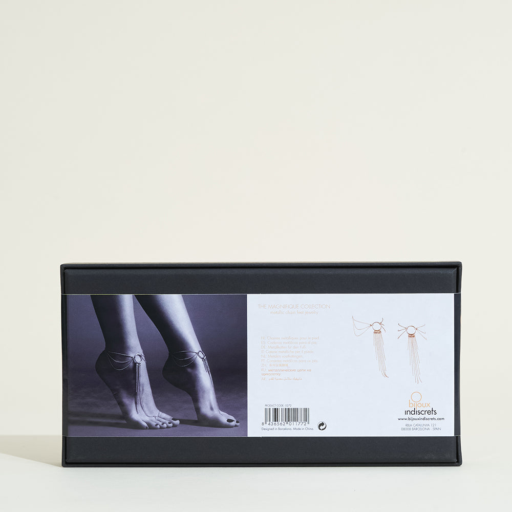 Bijoux pour pieds en chaines métalliques - Or