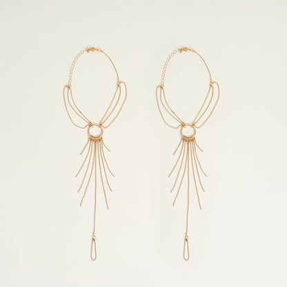 Bijoux pour pieds en chaines métalliques