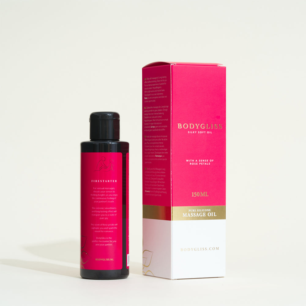 2 in 1 bodygliss massage oil - Rose petals