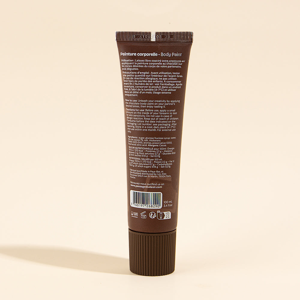 Edible chocolate body paint