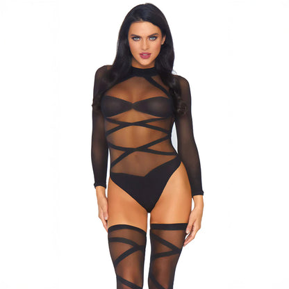 Criss long sleeve bodysuit
Cross