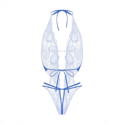 Renée open bodysuit Christine Le duc - Bleu