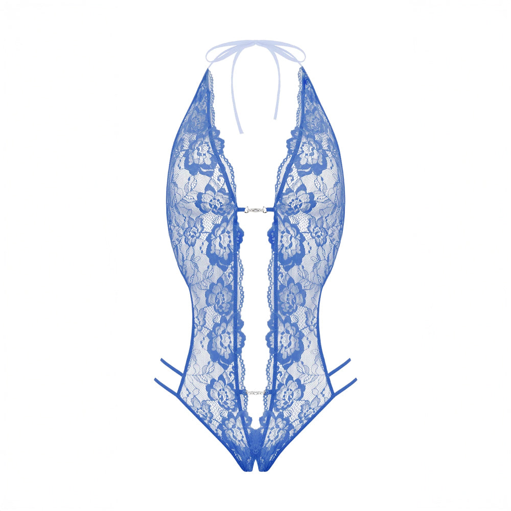 Renée open bodysuit Christine Le duc - Bleu