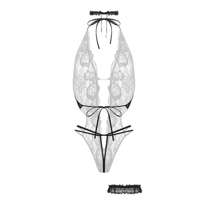 Renée open bodysuit Christine Le duc - Noir