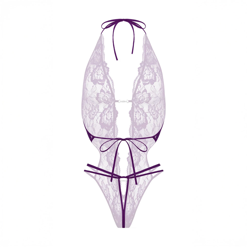 Renée open bodysuit Christine Le duc - Violet