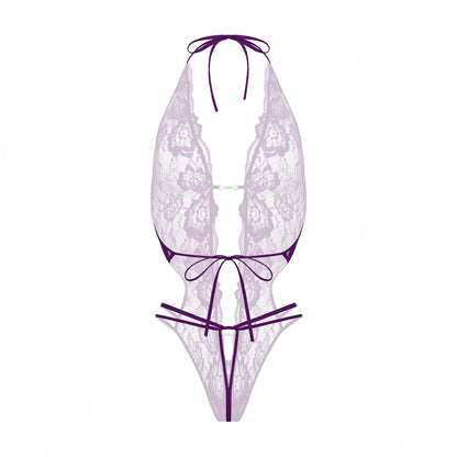 Renée open bodysuit Christine Le duc - Violet