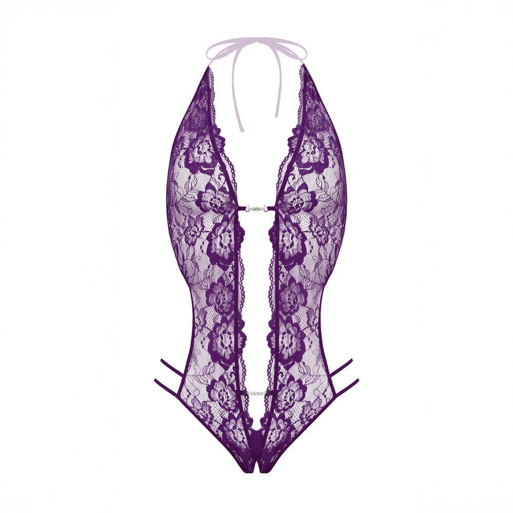 Renée open bodysuit Christine Le duc - Violet