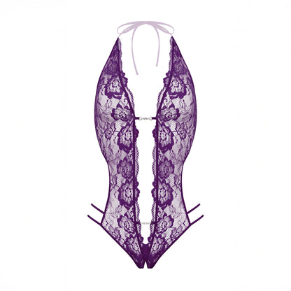 Renée open bodysuit Christine Le duc - Violet
