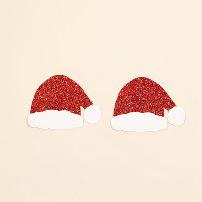 Weihnachtliche Brustwarzenabdeckungen - Mützen