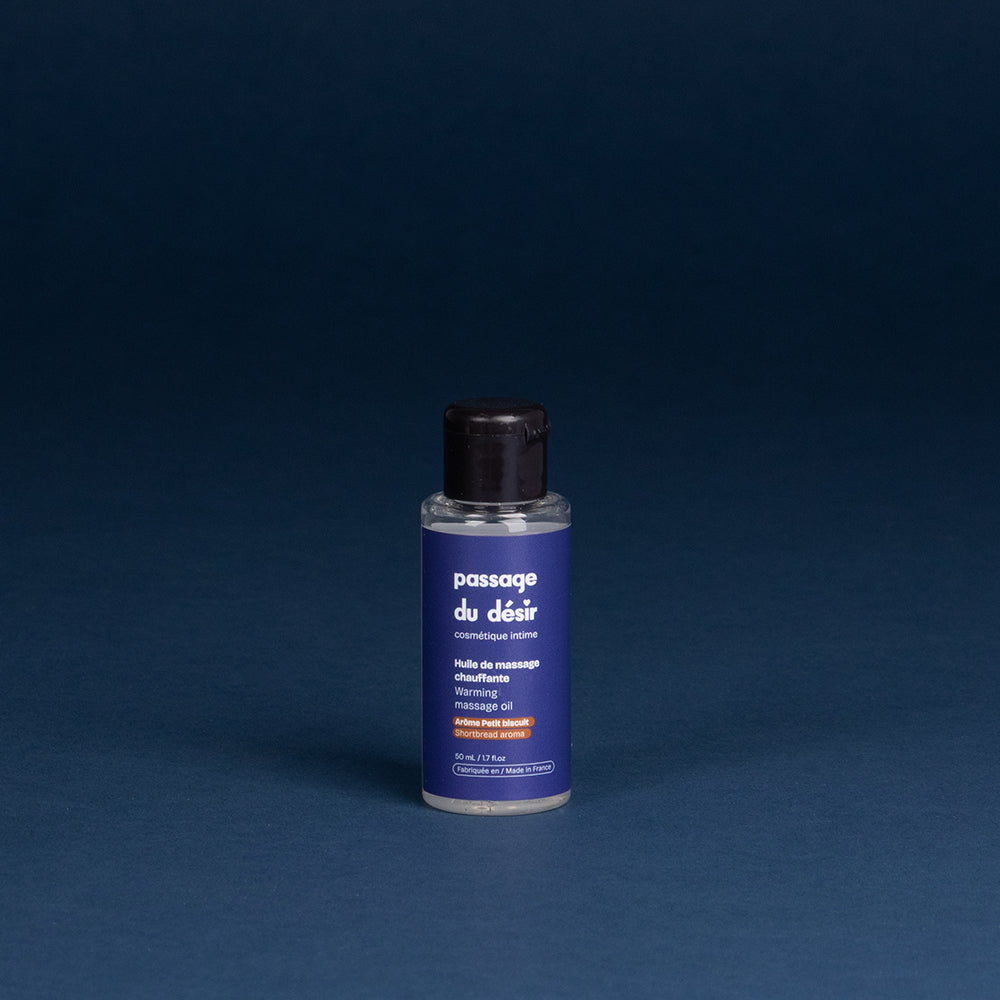 Wärmendes Massageöl Kleiner Keks 50 ml - eine kleine Flasche Shampoo