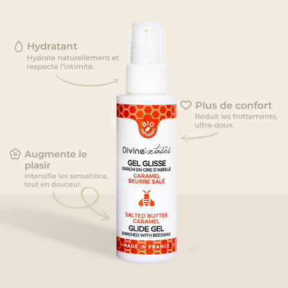Gel glisse caramel beurre salé