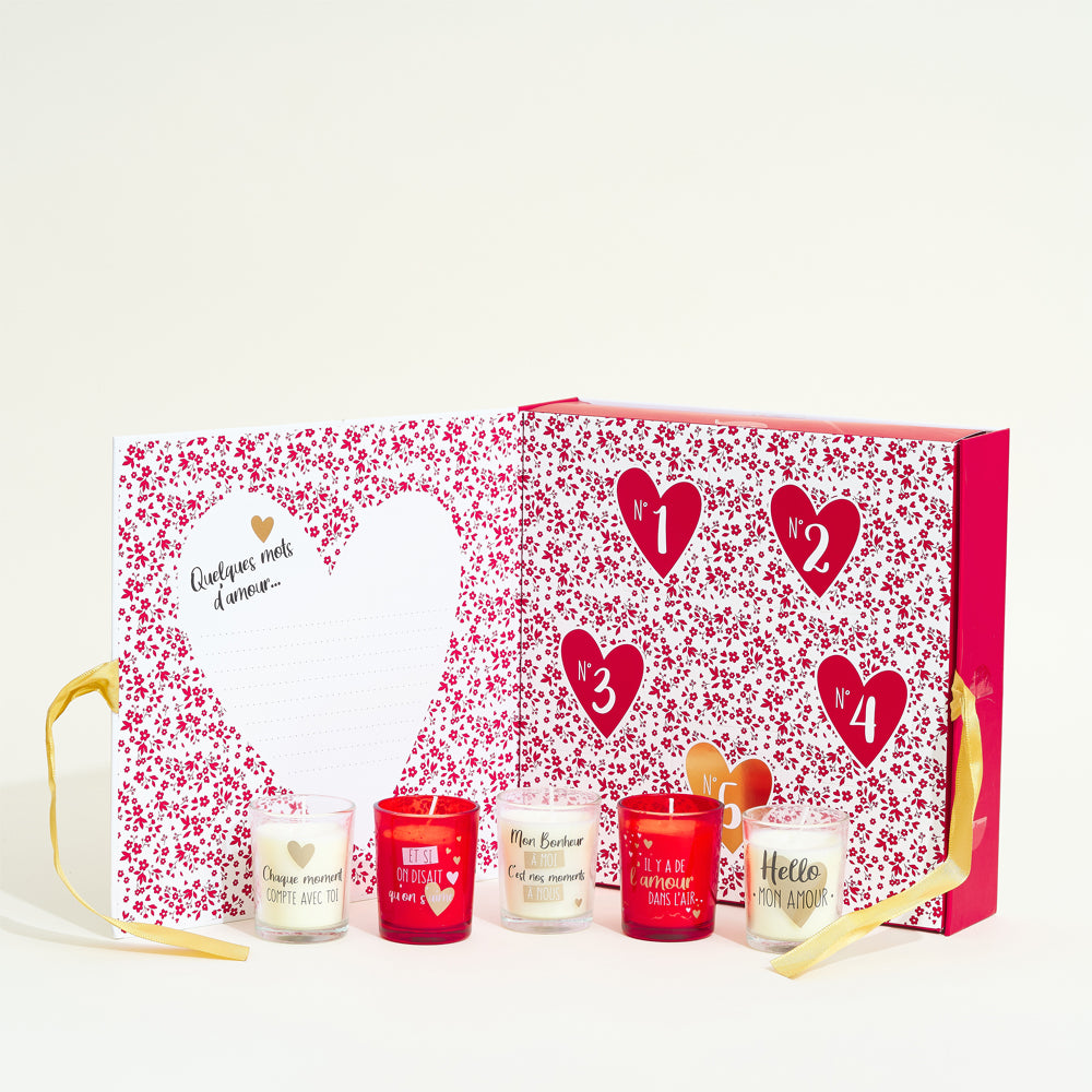 Set van 5 geurkaarsen