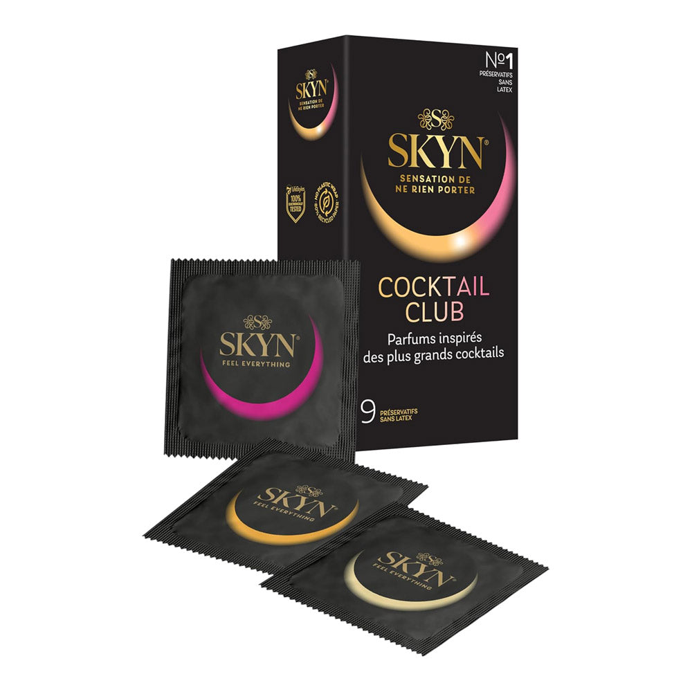 Condoms without flavored latex Skyn Cocktail Club