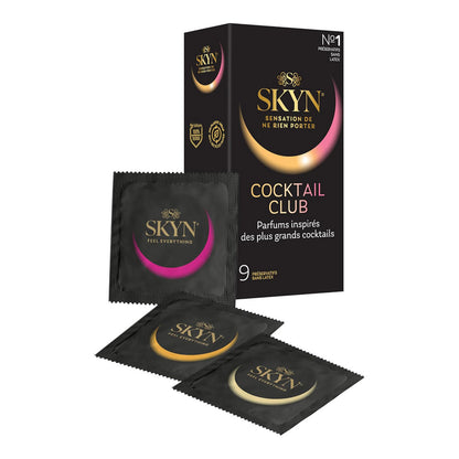 Condoms without flavored latex Skyn Cocktail Club