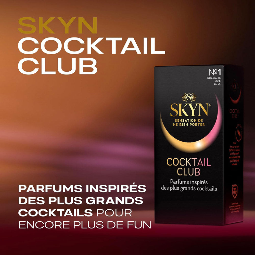 Condoms without flavored latex Skyn Cocktail Club