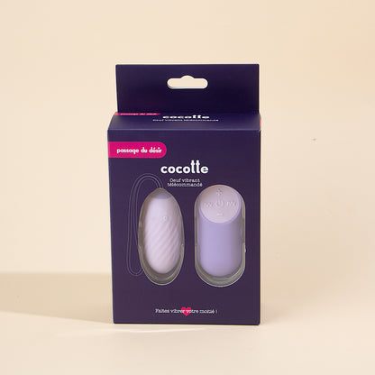 Cocotte oeuf vibrant télécommandé - Lilas