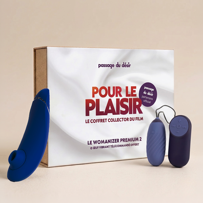 Offizielles Womanizer-Geschenkset des Films Pour le plaisir - Blau